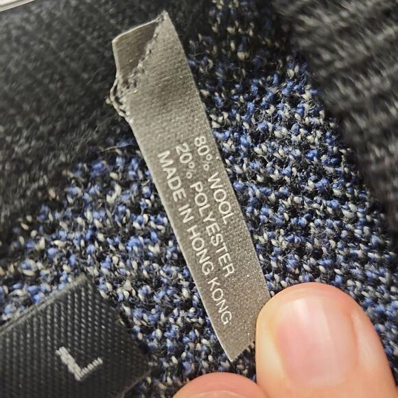 Time Pieces Men's Navy Blue Long Sleeve Crew Neck Pullover Sweater Size Large Wo - Picture 4 of 11